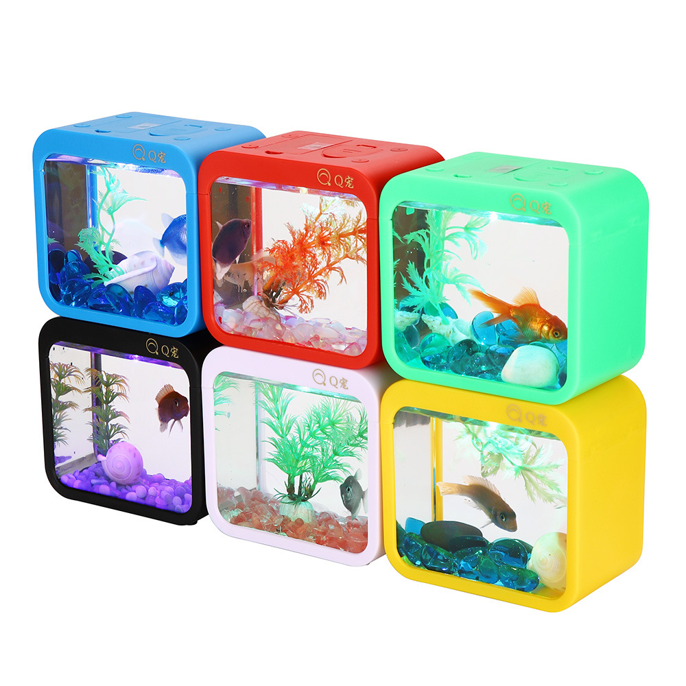 Aquarium Fish Game - Scatola Betta creativa colorata con luce,