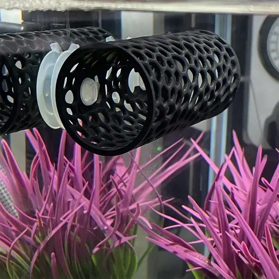 Aquarium Fish Black - Nascondiglio per pesci d'acquario Tubo cavo