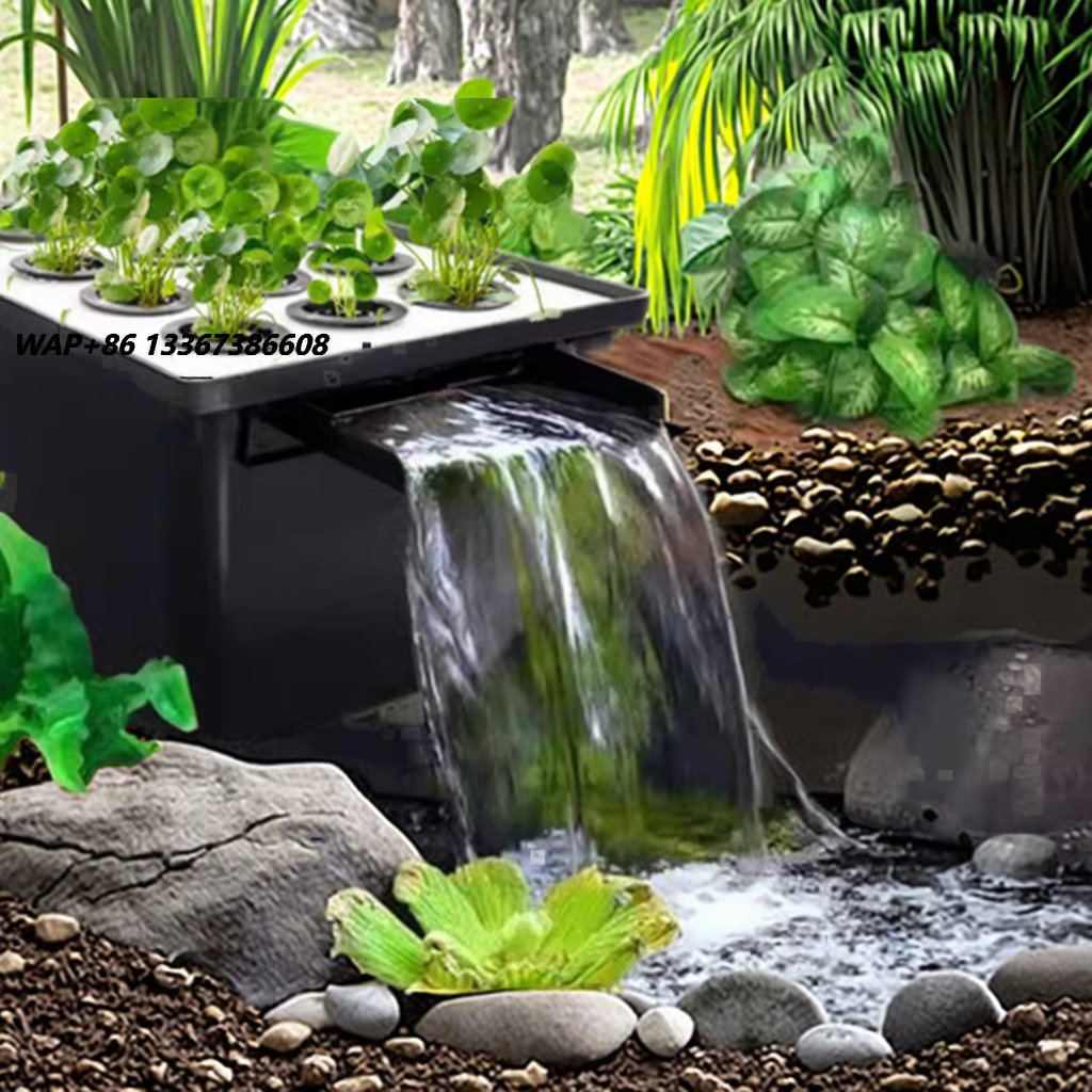 Aquarium Fish In Pond - Sistema di filtraggio a cascata per