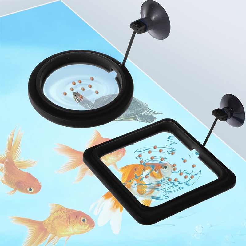 Aquarium Fish Auto Feeder - Anello Galleggiante per Alimentazione Pesci Acquario,