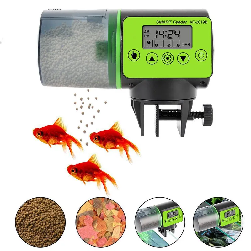 Aquarium Fish Auto Feeder - Dispenser Automatico Intelligente per Acquario, Alimentatore