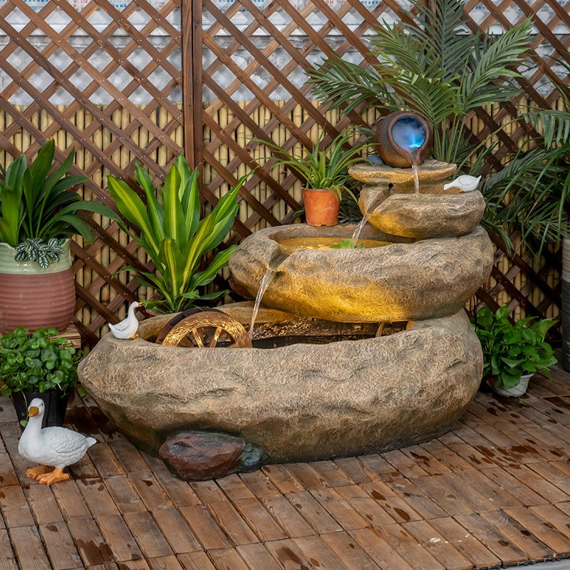 Fontana d'Acqua per Balcone Es - Aquarium Fish In Pond recensione e prezzo