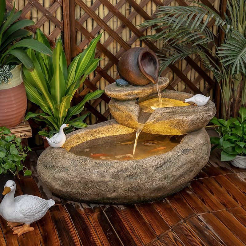 Fontana d'Acqua per Balcone Es - Aquarium Fish In Pond recensione e prezzo