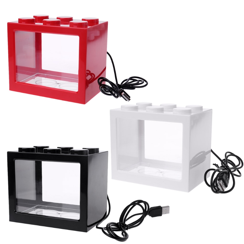 Mini acquario USB con lampada  - Aquarium Fish Game recensione e prezzo