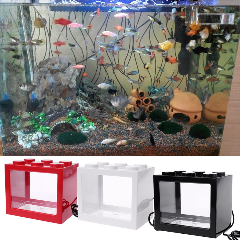 Mini acquario USB con lampada  - Aquarium Fish Game recensione e prezzo