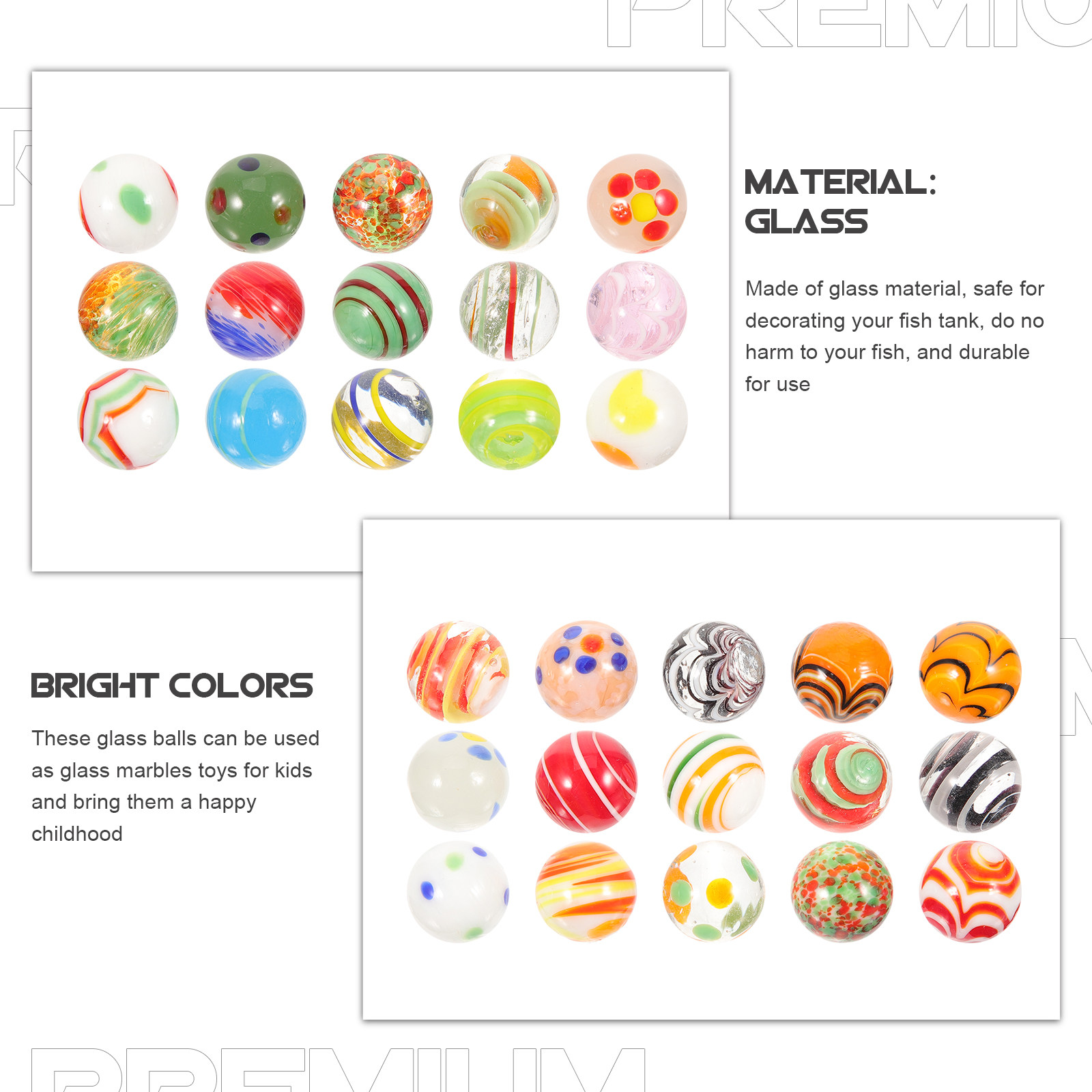 30 Pezzi Biglie di Vetro Color - Aquarium Fish Game recensione e prezzo