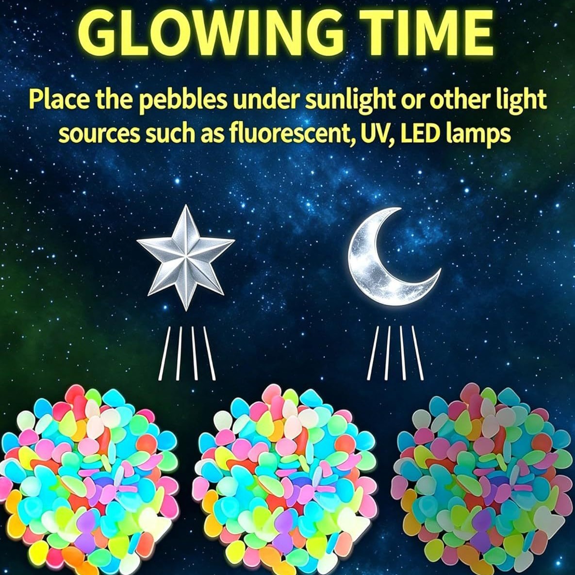 Ciottoli luminosi colorati che - Aquarium Fish Items recensione e prezzo