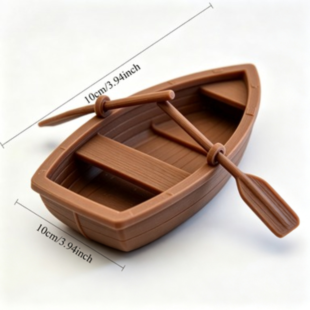 Mini Barca a Remi in Legno per - Aquarium Fish Items recensione e prezzo